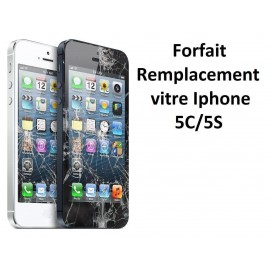 Forfait réparation vitre Iphone 5, 5C, 5S ou SE