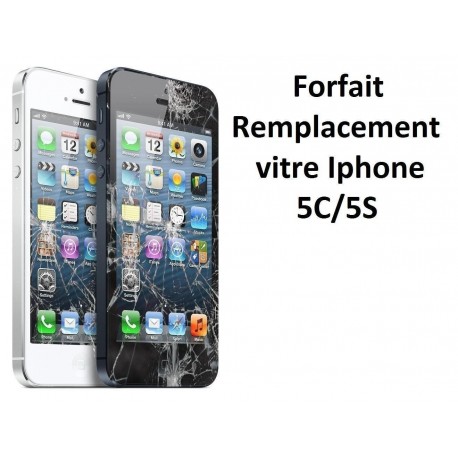 Forfait réparation vitre Iphone 5C ou 5S