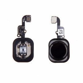 Bouton Home noir avec nappe pour iphone 6