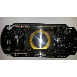 Coque complète noire transparent PSP 1000 1004