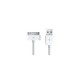 Câble iPhone 4 iPad 2 data charge 30 broches 1m blanc