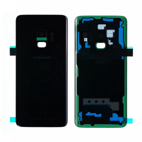 Vitre arrière d'origine pour Samsung galaxy S9 G960F NOIR CARBONE