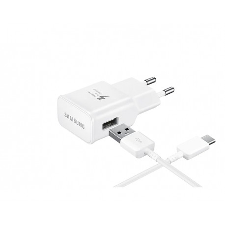 Chargeur d'origine USB-C blanc pour Samsung A20e