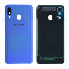 Vitre arrière d'origine pour Samsung Galaxy A40 A405F BLEU