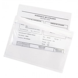 Pochette porte-documents adhésive transparente 50% recyclé Super RAJA 225x165 mm