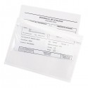 Pochette porte-documents adhésive transparente 50% recyclé Super RAJA 225x165 mm