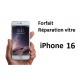 Forfait réparation vitre iPhone 16