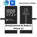 Remplacement de Batterie pour iPhone 14 sans message d'erreur