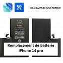 Remplacement de Batterie pour iPhone 14 pro sans message d'erreur