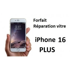 Forfait réparation vitre iPhone 16 PLUS