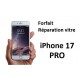 Forfait réparation vitre iPhone 17 pro