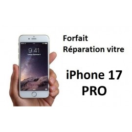 Forfait réparation vitre iPhone 17 pro