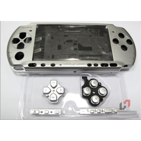Coque complète gris silver PSP 3000 3004