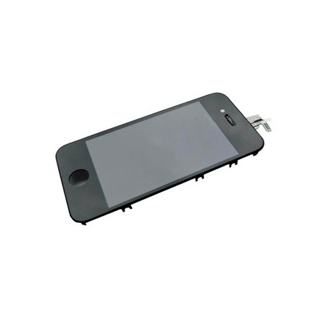 Vitre écran tactile noir + écran LCD montés sur chassis pour Iphone 4