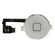 Bouton blanc Home iphone 4 avec nappe