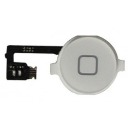 Bouton blanc Home pour iphone 4 avec nappe