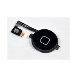 Bouton noir Home pour iphone 4 avec nappe