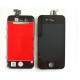 Vitre écran tactile noir + écran LCD montés sur chassis pour Iphone 4S