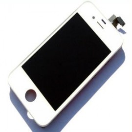 Vitre écran tactile blanc + écran LCD montés sur chassis pour Iphone 4S