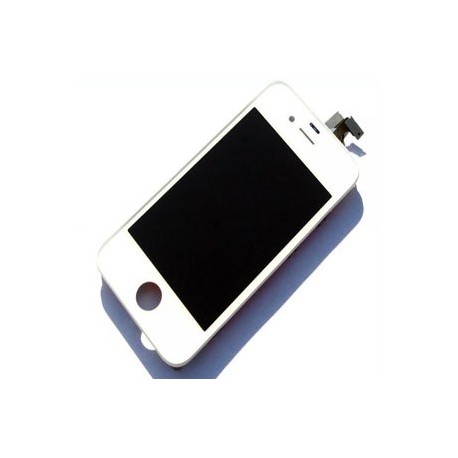 Vitre écran tactile blanc + écran LCD montés sur chassis pour Iphone 4S