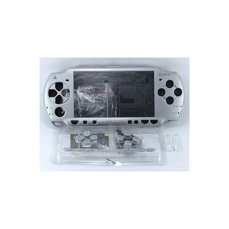 Coque complète gris silver PSP 2000 2004