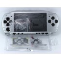 Coque complète gris silver PSP 2000 2004