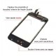 Vitre complète pour Iphone 3G noir, prémontée sur chassis