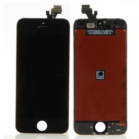 Vitre écran tactile noir + écran LCD montés sur chassis pour Iphone 5