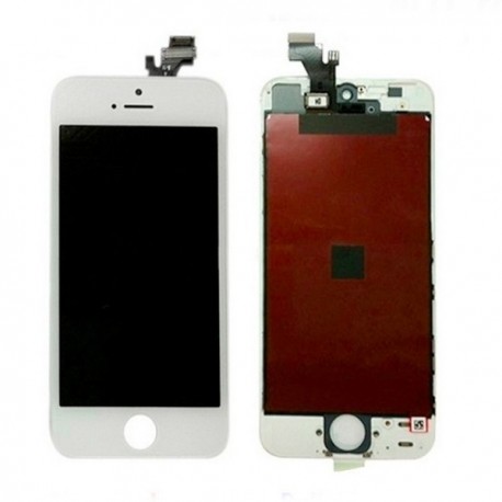 Vitre écran tactile blanc + écran LCD montés sur chassis pour Iphone 5