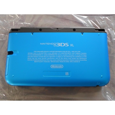 Coque bleu d'origine pour Nintendo 3DS XL