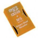 Adaptateur memory stick PSP pour 2 cartes Micro SD