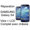 Forfait remplacement vitre Samsung galaxy S4 3g GT-i9500 ou 4G GT-I9505
