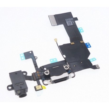 Connecteur de charge + micro pour iphone 5C noir 
