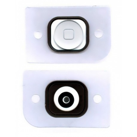 Bouton Home blanc avec caoutchouc adhésif pour iphone 5 ou 5C