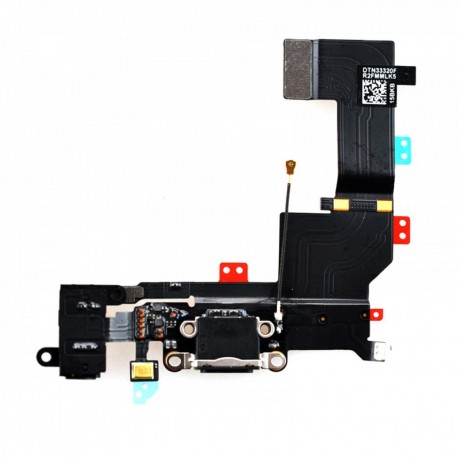 Connecteur de charge + micro pour iphone 5S noir 